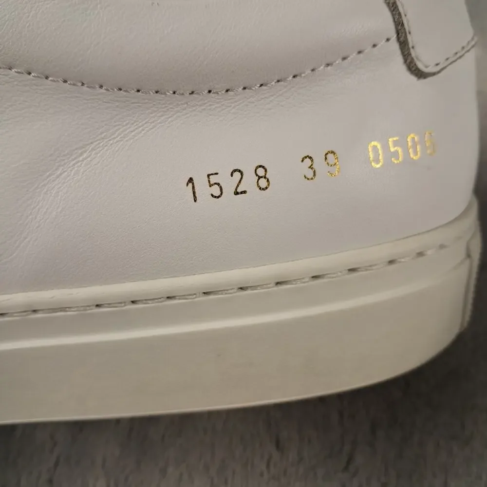 Common Projects Original Achilles Low White Leather Sneakers Men's EU 39 US 6.5